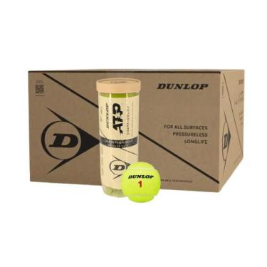 Imagem de Bola de Tênis Dunlop ATP Championship Regular Duty - Caixa com 24 Tubo