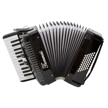 Imagem de Acordeon 48 Baixos 26 Teclas TA 4803 Preto Thommasi