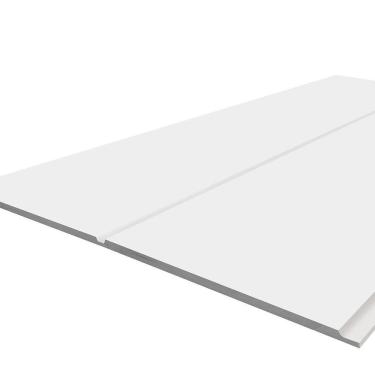 Imagem de Painel Parede Mdf Autocolante Modular 90cm para Cabeceira King ou Rack Tv Lambri Branco