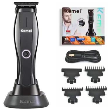 Imagem de Máquina De Cortar Cabelo Kemei 2295 Recarregável Design Premium Entreg