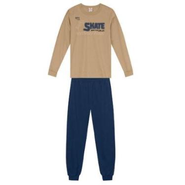 Imagem de Conjunto infantil menino de skate em puff Brandili-Masculino