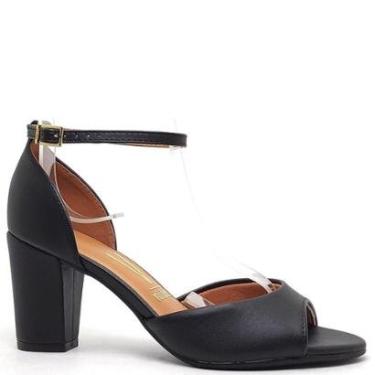 Imagem de Sandalia Salto Vizzano Feminina 6464.102 Siciliano - Verde-Feminino