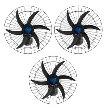 Imagem de Kit 3 Ventiladores Osc Parede 60cm 230w Falcon Ventisol - Bivolt, VENT