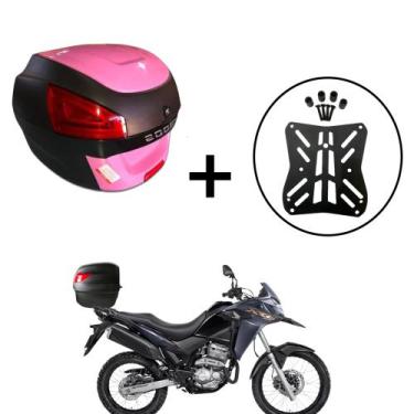 Imagem de Baú para moto Awa Proos 29 Litros + Suporte Superior Xre 300, Rosa