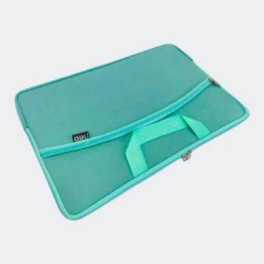 Imagem de Capa pasta p Notebook 15,6" preto Neoprene verde tiffany Bolsa - NEO C