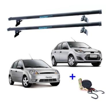 Imagem de Rack Teto Bagageiro Fiesta Hatch/Sedan 4Pts 02 A 14 + 1Cinta - Rack De