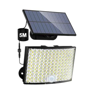 Imagem de Luzes Solares Externas Com Sensor De Movimento 348 LED, Luminária De P