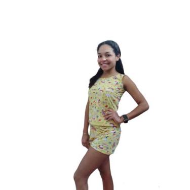 Imagem de Pijama Feminino Malha Algodão 100% Penteada Regata - Valentina Confecç