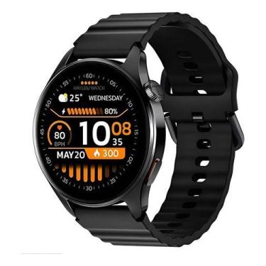 Imagem de Relógio Haylou Watch 4s Com Gps Display Amoled 1.43 Caixa Preto Pulsei