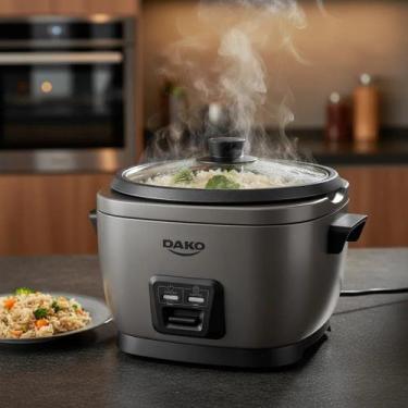 Imagem de Dako Panela Elétrica de Arroz 4 Litros 10 Xícaras Cinza 220V 700W, 220