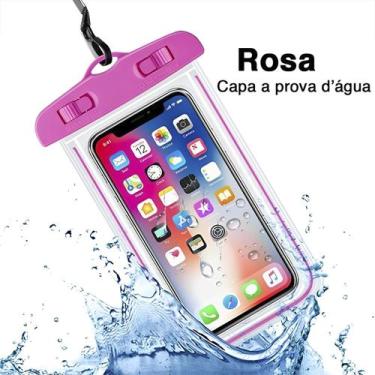 Imagem de Bolsa Case Prova Dágua Celular Até 7 Polegadas Capinha Case Aquática F