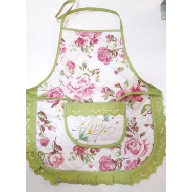 Imagem de Avental de Tecido Trabalhados Infantil 42cm x 35cm - Toque de Classe, 