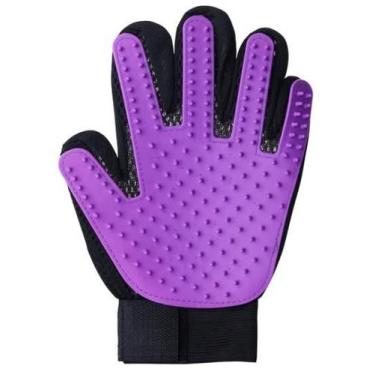 Imagem de Luva para remoção de pelos Roxo - PetzGrilo
