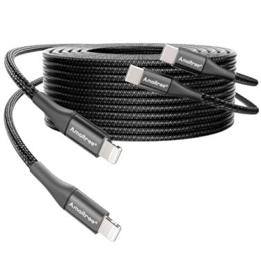Imagem de Amaitree Cabo USB C para Lightning de 1,5 m, [certificado Apple MFi], pacote com 2 cabo...