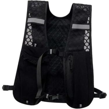 Imagem de Colete Refletivo Leve Para Corrida Com Bolso Para Hidratação E Compart