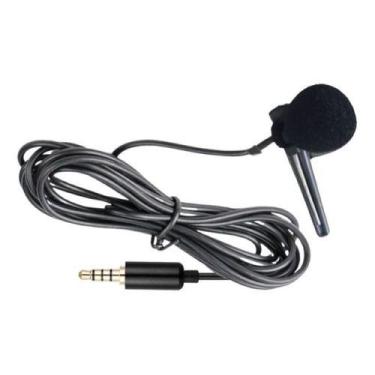 Imagem de Microfone Lapela New Live P3 Smartphone Cor Preto Fio 5m, Preto
