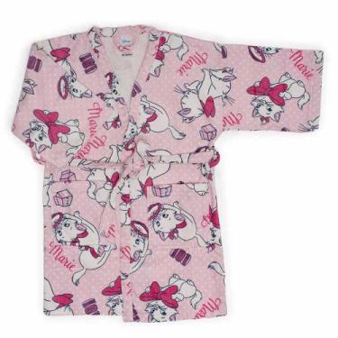 Imagem de Roupão Infantil Velour Döhler Marie 9 Rosa, P
