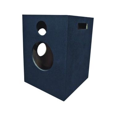 Imagem de Caixa para Som Automotivo Vazia para Moto 2 10" 2tw 2driver com Interior Emborrachado 80x80x36cm Caixaria