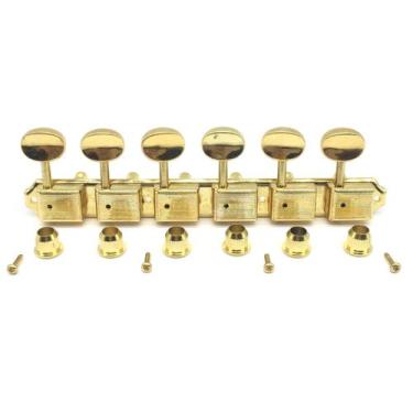 Imagem de Tarraxa 6 linha inteirica Vintage Dourada GOLD guitarra - SPIRIT