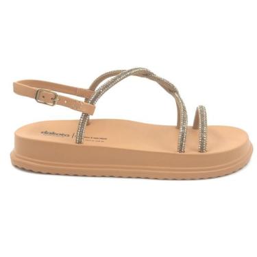 Imagem de Sandália Dakota Papete com Strass Caramelo 6246, Caramelo, 35