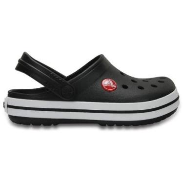 Imagem de Sandália infantil unissex clog.crocs crocband x207005, Preto, Branco, 