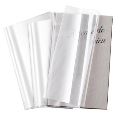Imagem de Capa para livros ReliThick ajustável, transparente e impermeável, 100 