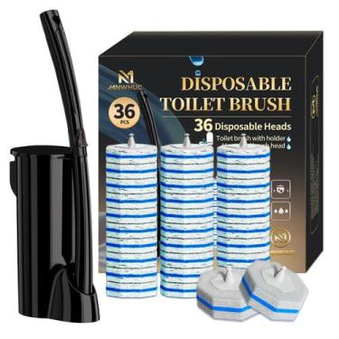 Imagem de Kit de escova sanitária descartável MNWHUC com 36 refis