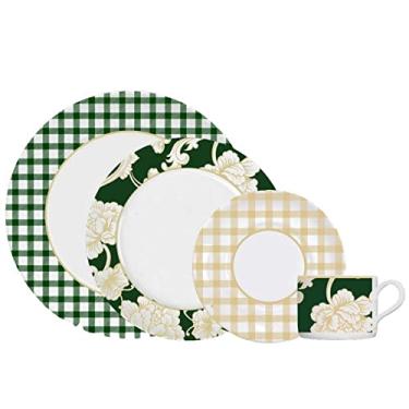 Imagem de Aparelho de Jantar 24pç Versa Natal Clássico Verde Porcelana Germer