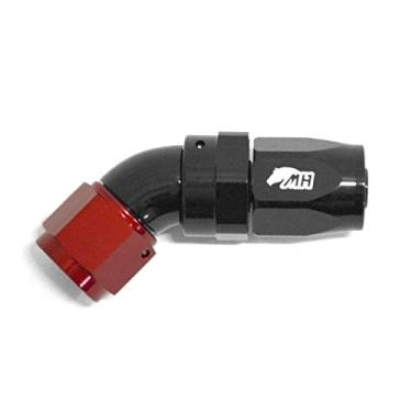 Imagem de Conexão 8AN / AN8 Curva 45° graus para Mangueira Aeroquip - Original (Preta e Vermelha)