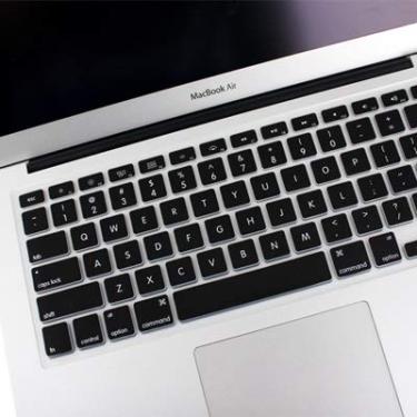 Imagem de Capa protetora de teclado ENKAY de silicone macio para MacBook Air de 13,3 polegadas e MacBook Pro com tela retina de 13,3 polegadas e 15,4 polegadas (versão dos EUA) / A1398 / A1425 / A1369 / A1466 / A150