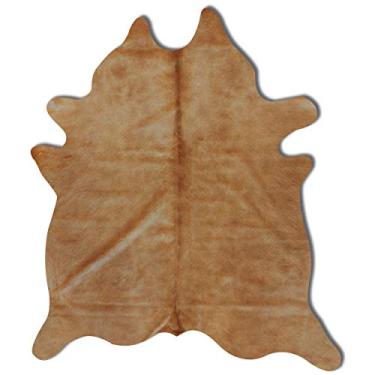 Imagem de Tapete de couro bovino feito à mão Genebra, sem derramamentos, resistente ao desbotamento, 1,8 m x 2,1 m