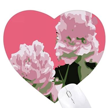 Imagem de Mouse pad de borracha com estampa de flor de peônia da China para escritório