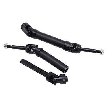 Imagem de Eje de transmissão trasero RC, eje de transmissão trasero de aço negro retráctil a prueba de óxido para coche de control