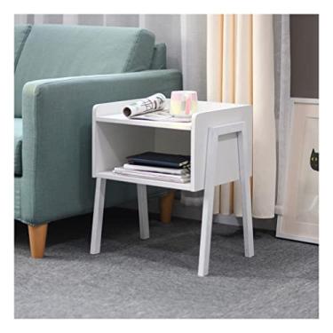 Imagem de Mesas Laterais para Cama Mesa de Cabeceira Casa Pequeno Apartamento Mesa de Chá Pequena Criativa Varanda Simples Mesa de Chá Sofá Mesa Lateral Sala de Estar Estudo Pequeno Gabinete Mesas de Cabeceira para Quarto (Cor: C)