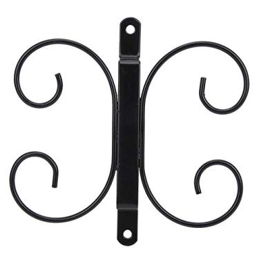 Imagem de suporte para copos de vinho de parede,Suporte para copos de vinho, cabide de cabeça para baixo, prateleira suspensa para casa, cozinha, bar, decoração (7,1 x 6,7 pol.)(Black)