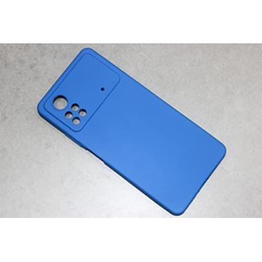 Imagem de Capa Case Silicone Premium para Novo Xiaomi Poco X4 PRO - Azul