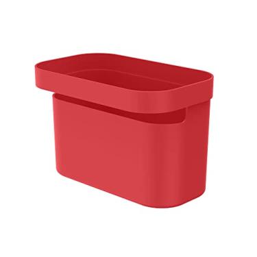 Imagem de Dispenser De Pia Porta Detergente E Esponja Organizador Cor: Vermelho