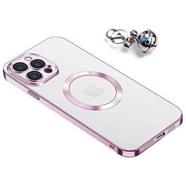 Imagem de Wupocicle Nova versão 3.0 para capas de iPhone 14 com protetor de câmera transparente galvanizado, antimanchas, à prova de quedas (11promax (6,5 polegadas), rosa)