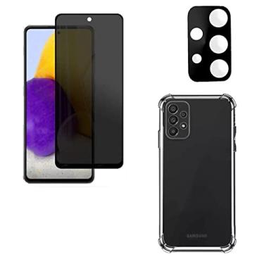 Imagem de Kit Capa Anti Impacto + Pelicula Privacidade + Pelicula Câmera Compatível Samsung A53 (Galaxy A53)