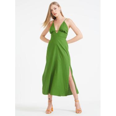 Imagem de Vestido Linho Forum Feminino Verde Maranta M