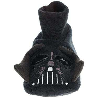 Imagem de Star Wars Pantufas para crianças pequenas, chinelos de meia de corpo inteiro, Darth Vader preto, 20/21 BR