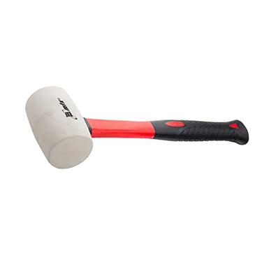 Imagem de MTX Martelo De Borracha Com Cabo Em Fibra De Vidro 45Mm Branco E Preto