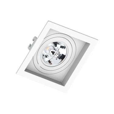 Imagem de Spot Embutido Recuado Quadrado P/1 Ar70 Abs Branco - Save Energy Light Engine
