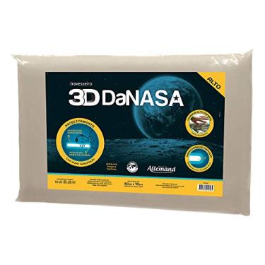 Imagem de Travesseiro 3D Danasa Alto, Duoflex, 100% algodão, Bege, para fronha até 50cmx70cm