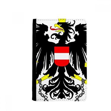Imagem de Porta-passaporte com emblema nacional da Áustria, porta-cartões Notecase Burse