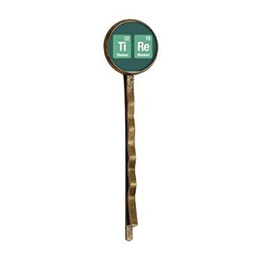 Imagem de Tire Chemical Element Science Retro Metal Hair Bobby Pin Headwear