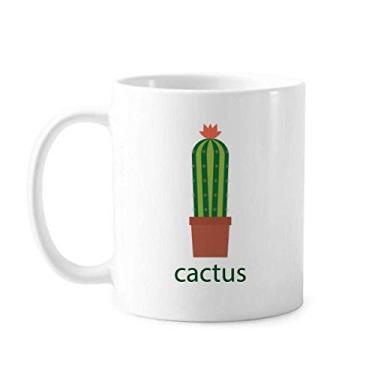Imagem de Caneca de cerâmica para suculentas em vaso de cacto, caneca de porcelana de café