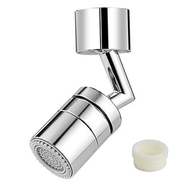 Imagem de Nounouqi Torneira de reforço de economia de água Chuveiro torneira Rotação de 720 ° Alternar entre 2 modos (Modo bolha confortável + modo chuveiro) Torneira de cozinha Torneira de banheiro Bocal Evite respingos de água Material de cobre refinado Durabilidade Com adaptador Fácil de instalar