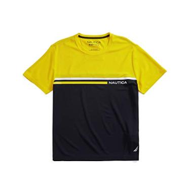 Imagem de Nautica Camiseta masculina Navtech Colorblock, Raspas, G