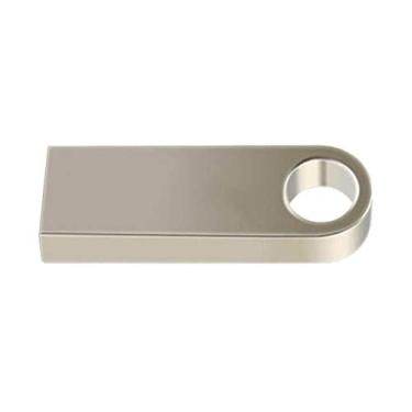 Imagem de gazechimp Pendrive de Metal USB Flash Drive Pendrive 16GB USB Flash Memory Stick - Prata